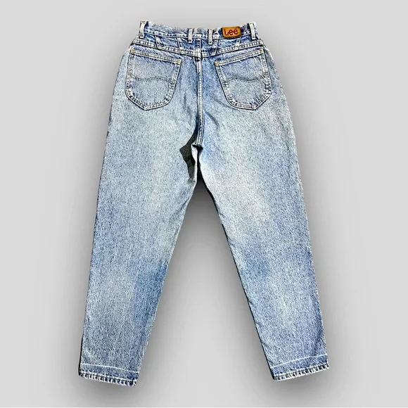 VINTAGE Lee Riders Stone Wash High Waisted Mom Jeans - Made in USA - Picture 3 of 10